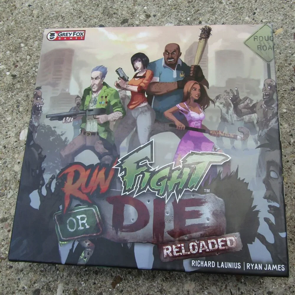 Run, Fight, or Die! Reloaded Board Game by Grey Fox Games - Zombie Survival
